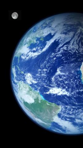 Wallpaper Earth And Moon iPhone