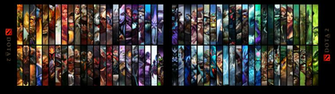 Dota Heroes Dual Monitors Wallpaper HD