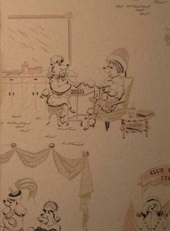 Retro Poodle Wallpaper Vintage W A French Flair
