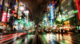Tokyo Street Scene Wallpaper In Resolution