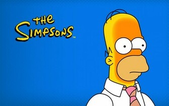 Cartoons Wallpaper Homer Simpson Blue