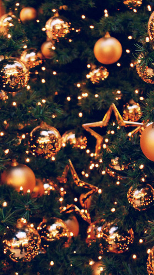 Preppy Christmas iPhone Lock Screen Wallpaper