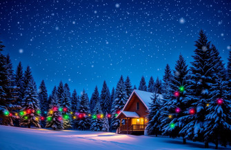 Blinking Christmas Lights Wallpaper