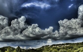 Very Dark Clouds Wallpaper Stock Photos