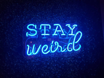 Neon Blue Aesthetic Wallpaper