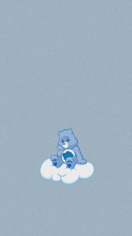 Care Bear Grumpy Wallpaper Baby Blue