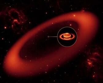 Astronomy Picture Of The Day Largest Ring Around Saturn And Its Moon