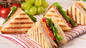 Wallpaper Delicious Food Sandwiches Ham Toast UHD 4k Picture Image