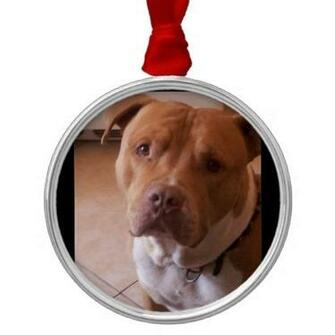 Pitbull Christmas Ornaments