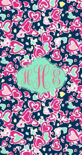 Floral Monogram iPhone Background I P H O N E W A L R