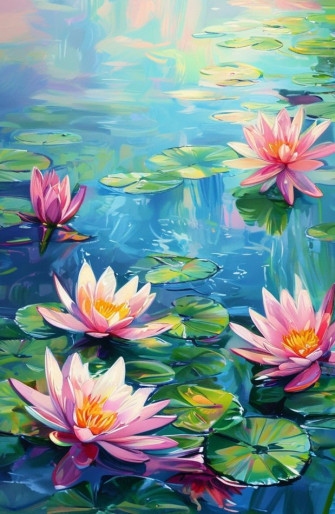 Monet Water Lilies Wallpaper