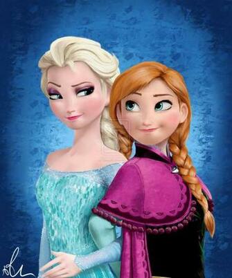 Elsa And Anna Frozen By Sango94