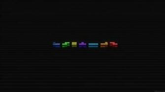 Video Games Blue Minimalistic Red Tetris Blocks 3d Wallpaper
