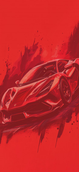 Ferrari F8 Tributo Red Wallpaper For iPhone
