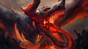 Lava Dragon Wallpaper