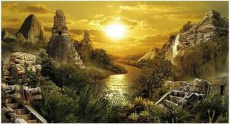 Lost City Background Aquarium Background