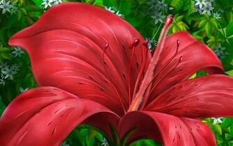 Red Bow Flower Desktop Pc And Mac Wallpaper