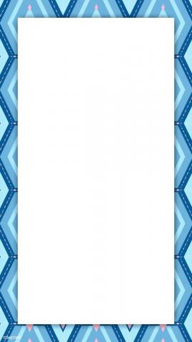 Bright Blue Geometric Patterned Mobile Screen Wallpaper Premium
