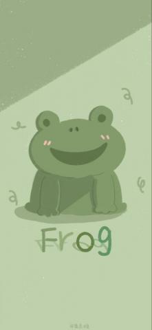 K A O Frog Wallpaper Cute Cartoon Doodle Art