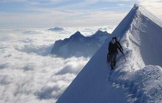 Wallpaper Sky Landscape Nature Mountains Clouds Snow Men