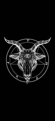 Baphomet iPhone Wallpaper Top Background