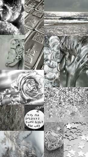 Wallpaper Background Collage Aesthetic Music Color Silver