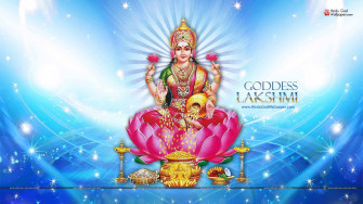 Goddess Lakshmi HD Wallpaper