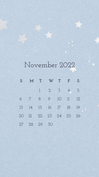 Vector Of Cute November Calendar Template