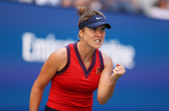 Elina Svitolina Clenching Her Fist Wallpaper