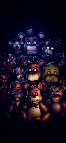 Five Nights At Freddy S Black Art Wallpaper Fnaf 4k