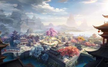 Asian Wallpaper Top Background
