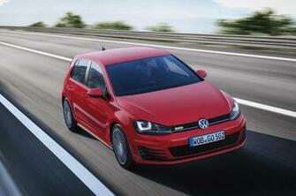 Volkswagen Golf Gtd Mk7 Red Front Car Pictures