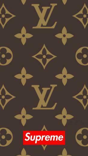 Supreme X Louis Vuitton iPhone Wallpaper