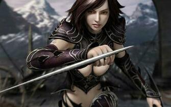 Warrior Girl Wallpaper Walltor
