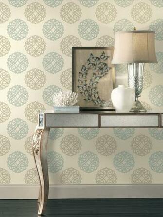 Candice Olson Shimmering Details Duo Wallpaper By York Wallcoverings