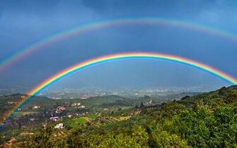 Double Rainbow Wide Desktop Background