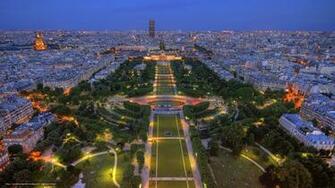 Wallpaper Paris France Park Panorama Desktop