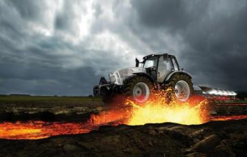 Wallpaper The Sky Lamborghini Tractor Lava Plow