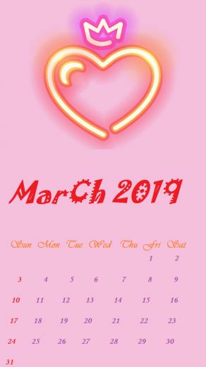 Blank March Calendar Wallpaper Floral Cute For Desktop