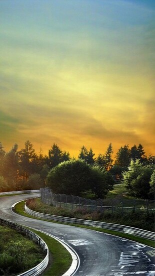 Auto Race Track Wallpaper