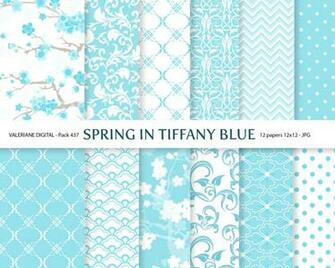 Tiffany Blue Background Tinsel