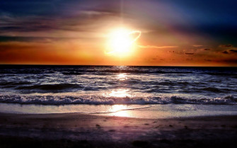 Beautiful Wallpaper Beach Sunset