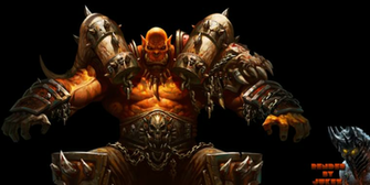 Grom Hellscream Wallpaper Garrosh Render By