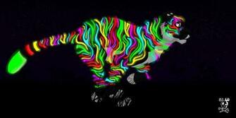 Cool Neon Tiger Background By Dodgermd