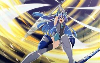 Anime Girls Senki Zesshou Symphogear Kazanari Tsubasa