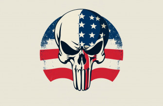 American Flag Punisher Skull Wallpaper
