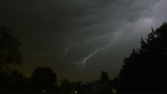Landscape Night Nature Rain Lightning Storm