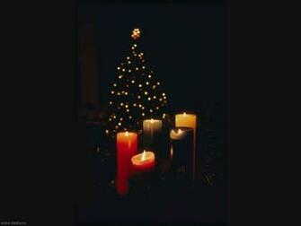 Wallpaper Black New Year Christmas Tree Candle