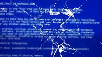 Windows Bsod Broken Glass HD Wallpaper Epic Desktop Background
