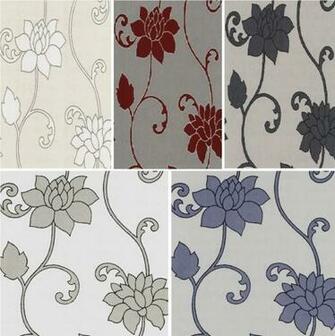 New Luxury P S Decor Deluxe Orpheo Floral Trail Metallic Textured